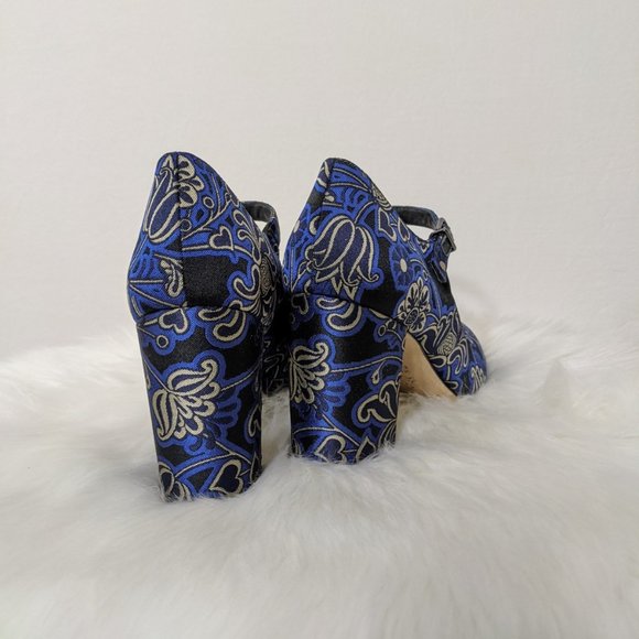Rare Via Spiga Deanna Mary Jane Printed Heel - Picture 4 of 7